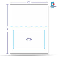 Integrated Label, 1 Label, Size - 7-1/2" x 5-1/8" SKU: IF1026