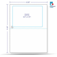 Integrated Label, 1 Label, Size - 6-3/4" x 4-3/4" SKU: IF1028