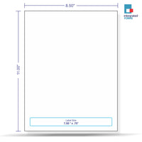 Integrated Label, 1 Label, Size - 7-1/2" x 0.75" SKU: IF1029