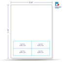 4 Labels - 3.75" x 1.5" SKU: IF1031