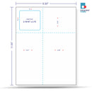 Integrated Label, 1 Label, Size - 2-15/16" x 2.75" Used for Dental Labs, SKU: IF1032