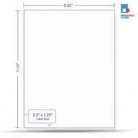 Integrated Label, 1 Label, Size: 2.5" x 1.25" SKU: IF1033