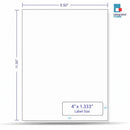 Integrated Label, 1 Label, Size: 4" x 1.333" SKU: IF1034