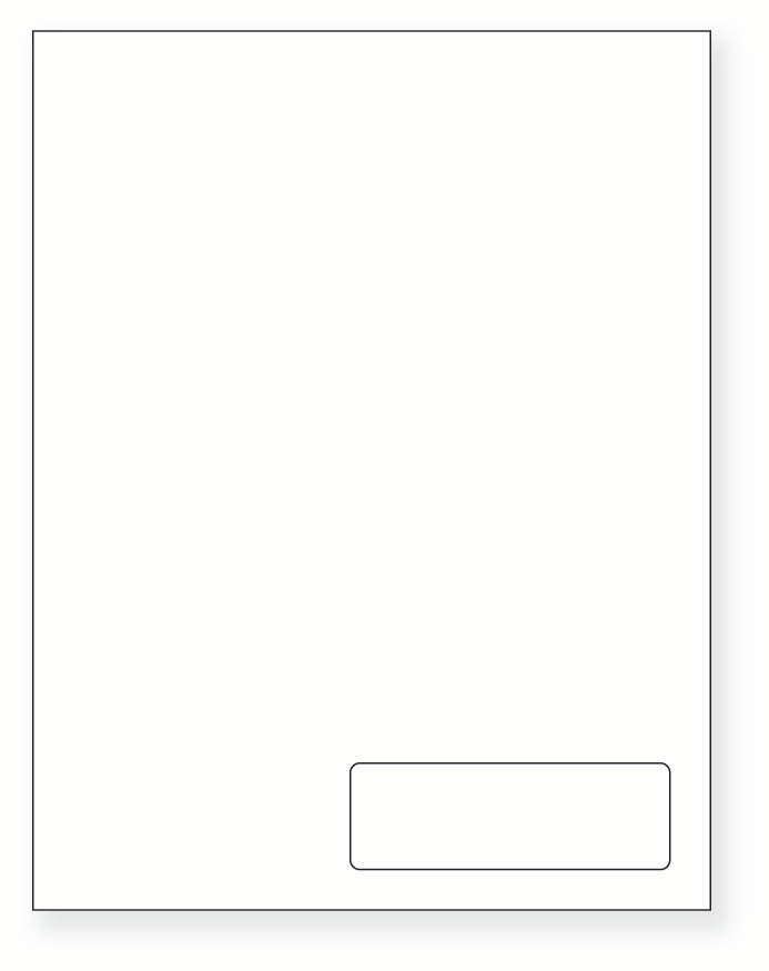 Integrated Label, 1 Label, Size: 4" x 1.333" SKU: IF1034