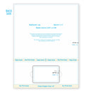 Real Card Form 7.5 mil duplex printing, with one plastic card at the bottom. SKU: RC1WL
