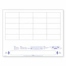 Self-Laminating Wristband & 20 Clear Labels per Sheet, Measuring 2.5 x 1". SKU: PLS-102WCP