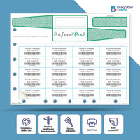 Self-Laminated PolyBand & 24 Labels per Sheet, Measuring 2.5 x 0.975". SKU: PB2-250-975