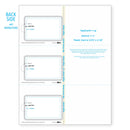 Real Card Form 7.5 mil duplex printing, with three plastic cards on the right. SKU: RC3WL