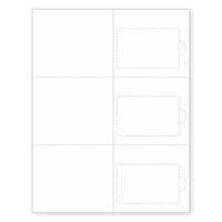 Real Card Form 7.5 mil duplex printing, with three plastic cards on the right. SKU: RC3WL