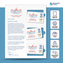 Real Card Form 7.5 mil duplex printing, with three plastic cards on the right. SKU: RC3WL