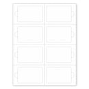 Real Card Form 7.5 mil duplex printing, with 8 plastic cards. SKU: RC8WL
