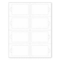 Real Card Form 7.5 mil duplex printing, with 8 plastic cards. SKU: RC8WL