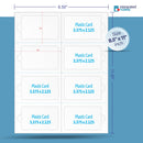 Real Card Form 7.5 mil duplex printing, with 8 plastic cards. SKU: RC8WL