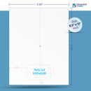 Real Card Form 7.5 mil duplex printing, with one plastic card at the bottom. SKU: RC1WL