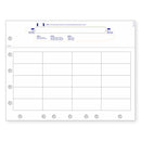 Self-Laminating Pediatric Wristband & 20 Labels per Sheet, Measuring 2.5 x 1" & 5/7 Hole Punched. SKU: PLS-214W