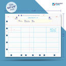 Self-Laminating Pediatric Wristband & 20 Labels per Sheet, Measuring 2.5 x 1" & 5/7 Hole Punched. SKU: PLS-214W