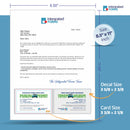 Dual-Card Integrated Form - 7 mil Duplex Polyester Card + Translucent Decal. SKU: IF1072