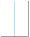 8-1/2 x 11" White Laser Label, 1 Label per Sheet with 1 Slit centered in the back. SKU: B135W