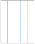 8-1/2 x 11" White Laser Label, 1 Label per Sheet with 4 Slits in the back. SKU: 138W