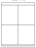 8-1/2 x 11" White Laser Label, 4 Labels per Sheet Measuring 4.25" x 5". SKU: 770W
