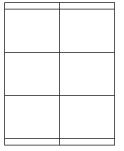 8-1/2 x 11" White Laser Label, 6 Labels per Sheet Measuring 4.25" x 3.33". SKU: 863W