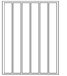 8-1/2 x 11" White Laser Label, 6 Labels per Sheet Measuring 10.6" x 1.18". SKU: 82W