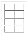 8-1/2 x 11" White Laser Label, 8 Labels per Sheet Measuring 3.0625" x 2.1875". SKU: 755W