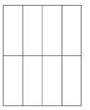 8-1/2 x 11" White Laser Label, 8 Labels per Sheet Measuring 2.125" x 5.5". SKU: 710W