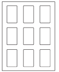 8-1/2 x 11" White Laser Label, 9 Labels per Sheet Measuring 1.6562" x 2.75". SKU: 475W