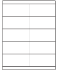 8-1/2 x 11" White Laser Label, 10 Labels per Sheet Measuring 4.25" x 2". SKU: 175W
