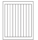 8-1/2 x 11" White Laser Label, 10 Labels per Sheet Measuring 0.75" x 9.4". SKU: 56W