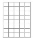 8-1/2 x 11" White Laser Label, 40 Labels per Sheet Measuring 1.5" x 1.35". SKU: 147W