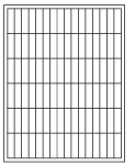 8-1/2 x 11" White Laser Label, 96 Labels per Sheet Measuring 0.5" x 1.75". SKU: 183W