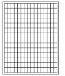 8-1/2 x 11" White Laser Label, 224 Labels per Sheet Measuring 0.5" x 0.75". SKU: 181W