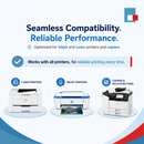 Integrated DriTac Card & Label Form, 8 mil duplex printing, with plastic card on top and label on bottom. SKU: IF1080