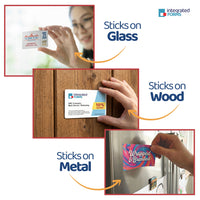 MagNot Repositionable Integrated Card Form, with one 5 mil polyester card at the bottom. SKU: IF1070
