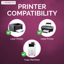 8-1/2 x 11" White Laser Label, 6 Labels per Sheet Measuring 4" x 3". SKU: 210W